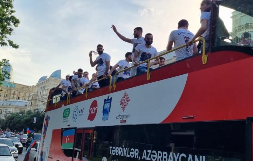 Minifutbol üzrə Avropa çempionatının kuboku Bakıda VİDEO