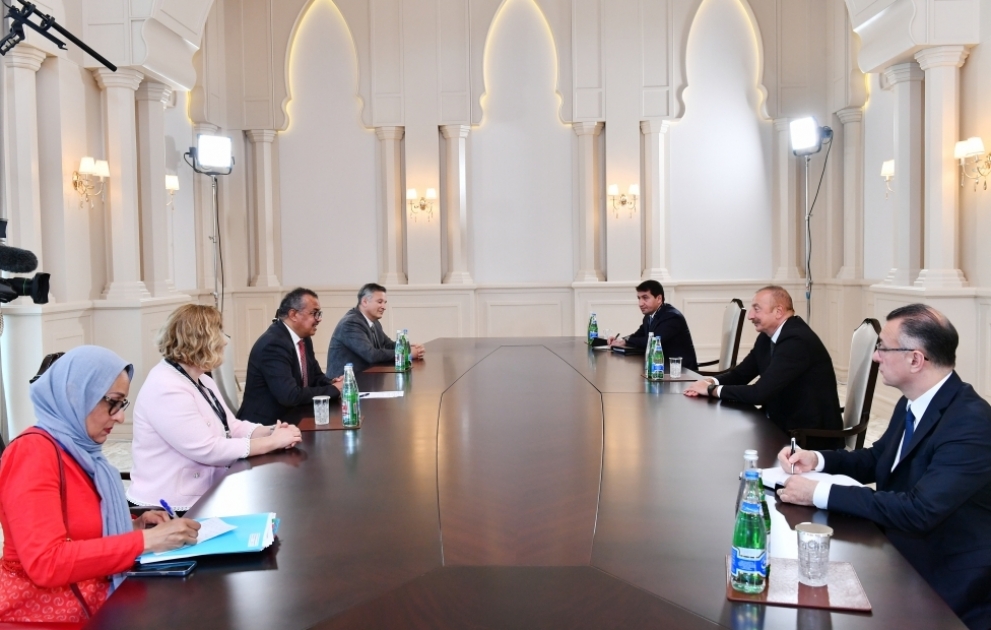 Präsident Ilham Aliyev empfängt WHO-Generaldirektor VIDEO