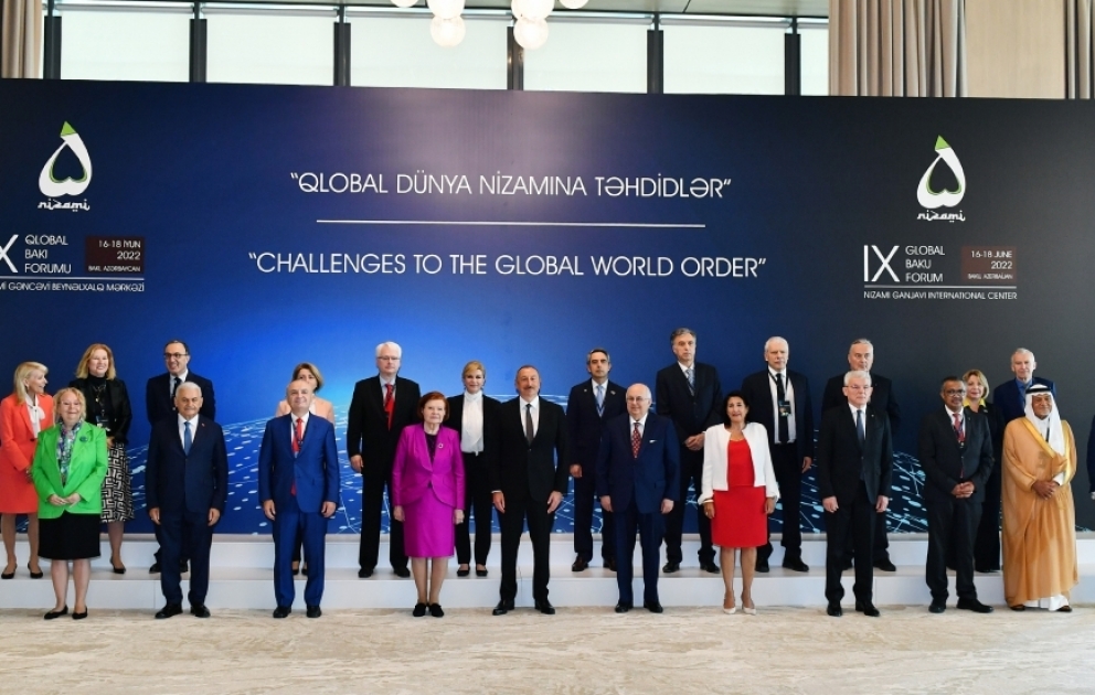 La 9e édition du Forum global de Bakou a entamé ses travaux  Le président azerbaïdjanais a pris la parole à la cérémonie d’ouverture du forum VIDEO