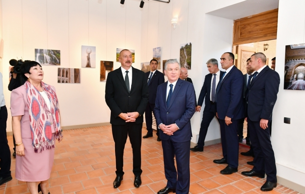 President Ilham Aliyev viewed Nurullaboy Palace Complex in city Khiva VIDEO
