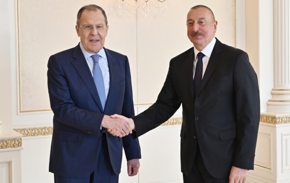 Le président azerbaïdjanais reçoit le ministre russe des Affaires étrangères VIDEO