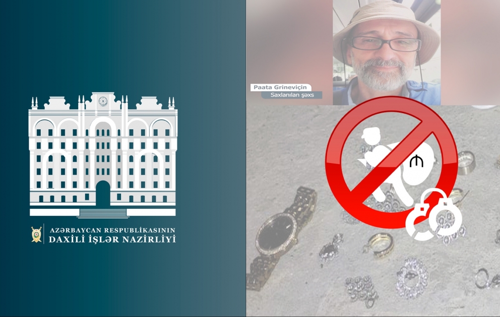 Bakıda mənzillərdən silsilə oğurluq edən Gürcüstan vətəndaşı saxlanılıb VİDEO