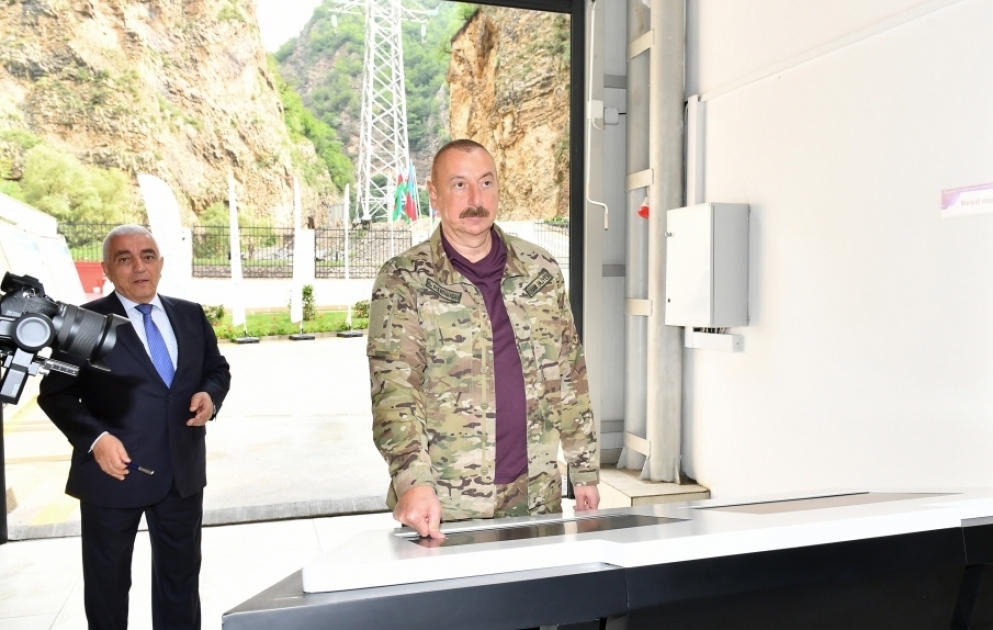President Ilham Aliyev attended opening of “Kalbajar-1” Small Hydroelectric Power Station VIDEO