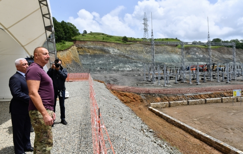 Latchine : visite de la sous-station électrique « Gortchou » VIDEO
