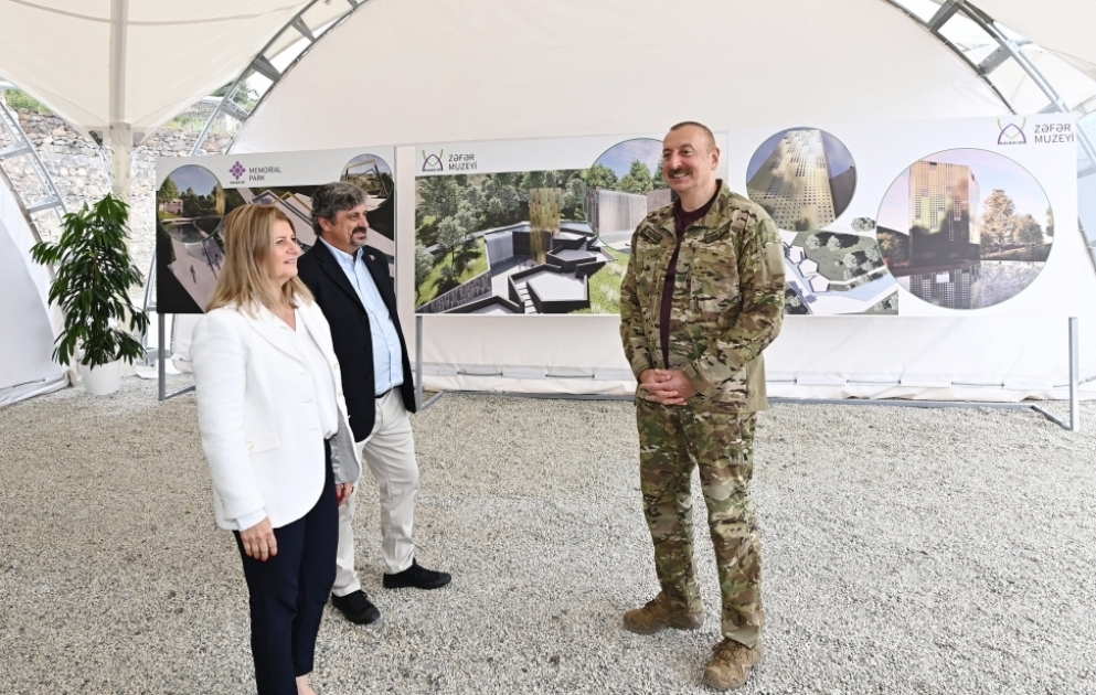 Generalplan für Kelbadschar präsentiert und Grundstein für Besatzungs- und Siegesmuseen gelegt VIDEO