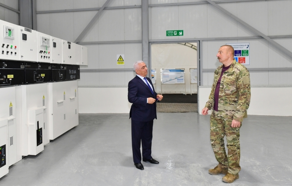 President Ilham Aliyev viewed construction progress of “Chirag-1” Small Hydroelectric Power Station in Kalbajar VIDEO
