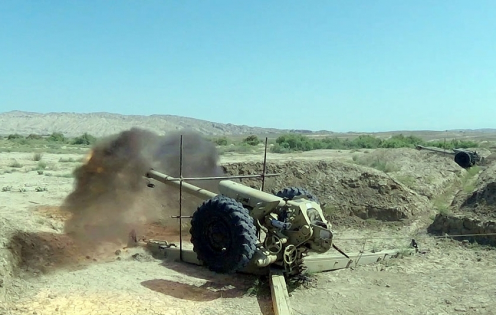 Azerbaijan’s Defense Ministry: Artillery units are conducting live-fire exercises VIDEO