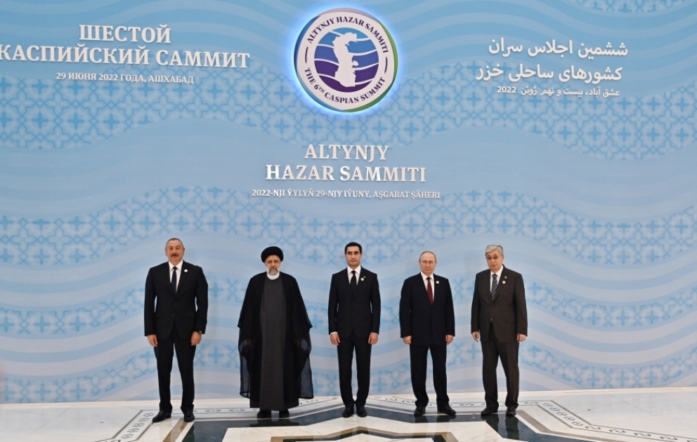 6th Summit of Heads of State of Caspian littoral states was held in Ashgabat  President of Azerbaijan Ilham Aliyev attended the Summit VIDEO