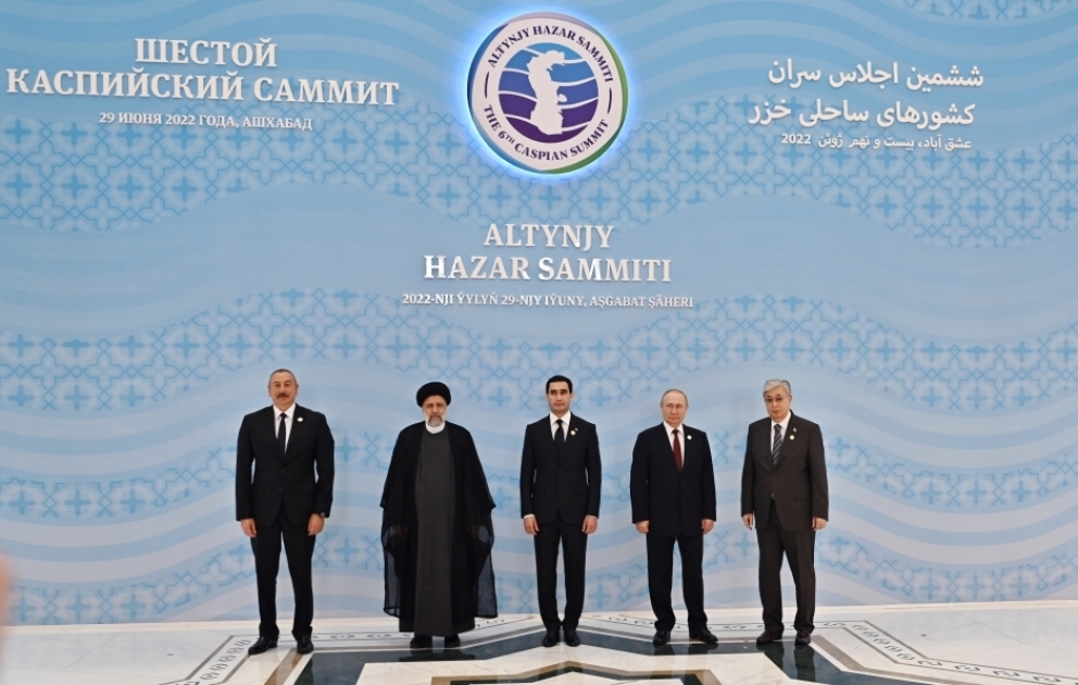 Achgabat accueille le VIe Sommet des chefs d’Etat des pays riverains de la mer Caspienne  Le président azerbaïdjanais Ilham Aliyev participe au sommet VIDEO