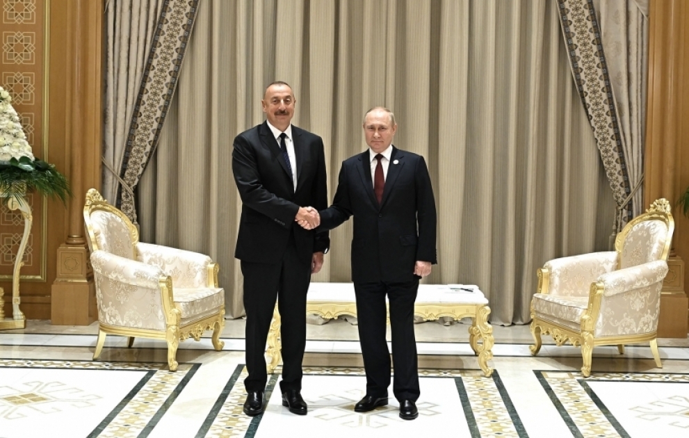 Президент Азербайджана Ильхам Алиев встретился в Ашхабаде с Президентом России Владимиром Путиным  ОБНОВЛЕНО ВИДЕО