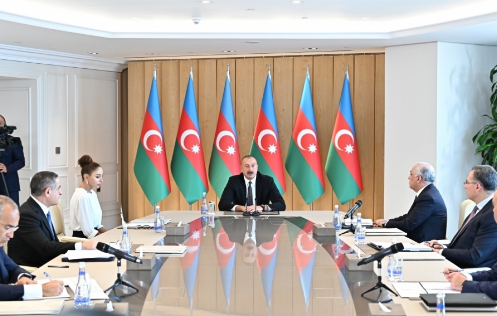 President Ilham Aliyev chaired meeting on results of six months of this year VIDEO