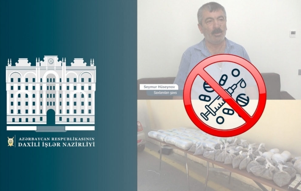 Baş Narkotiklərlə Mübarizə İdarəsinin əməkdaşları Birinci Qarabağ müharibəsi əlilindən 78 kiloqram narkotik maddə götürüb VİDEO
