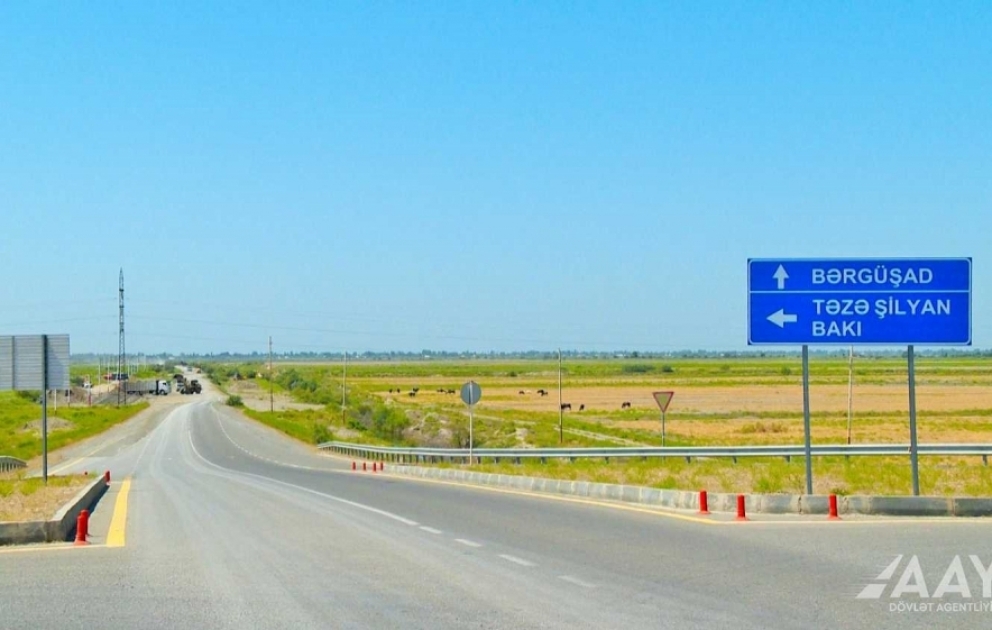 Ucar rayonunda 29 min əhalinin istifadə etdiyi yol yenidən qurulur VİDEO