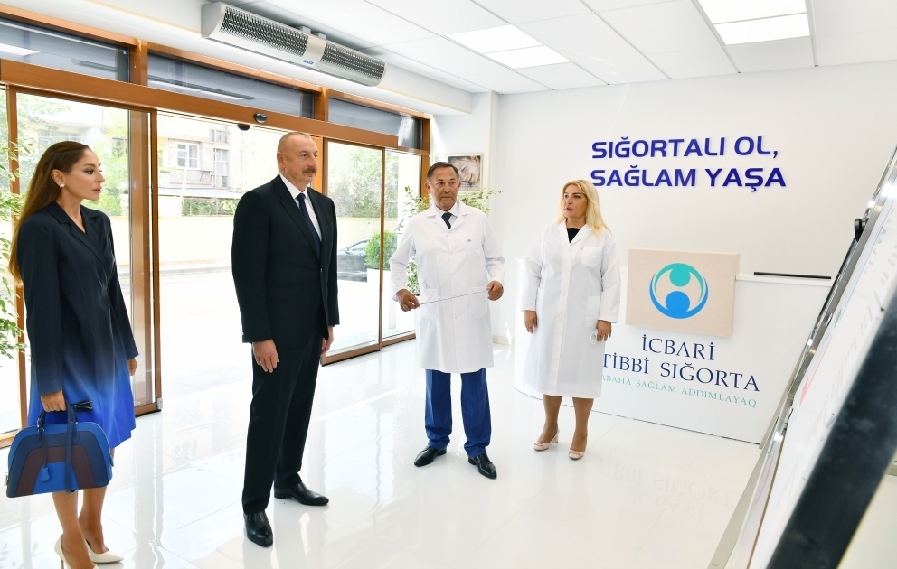 President Ilham Aliyev and First Lady Mehriban Aliyeva viewed conditions created at maternity hospital No 2 in Bakikhanov settlement of Baku after major overhaul VIDEO