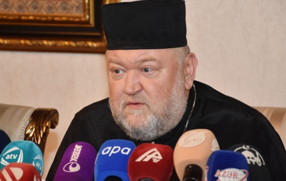 Konstantin Pominov: Azərbaycanda bütün dinlər üçün bərabər imkanlar mövcuddur VİDEO