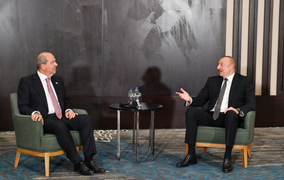 Le président Ilham Aliyev rencontre le président de la République turque de Chypre du Nord à Konya VIDEO