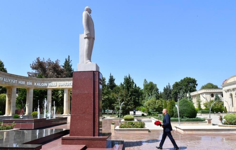 Präsident Ilham Aliyev zu Besuch im Rayon Aghsu VIDEO