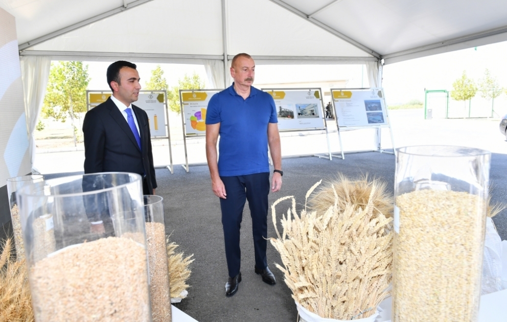 Ilham Aliyev prend connaissance de l’activité de l’Agsu Aqropark VIDEO