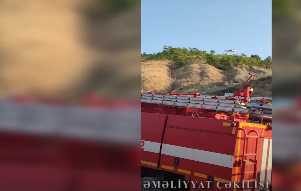 Qəbələ, Şabran, Quba və Siyəzəndə baş vermiş yanğınların söndürülməsi tədbirləri davam etdirilir VİDEO