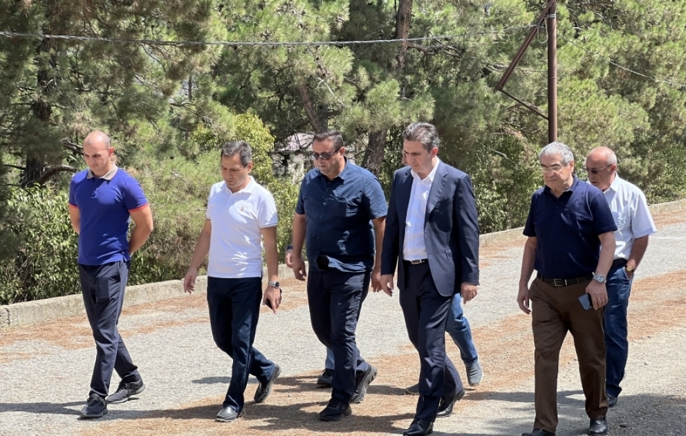 Qarabağ iqtisadi rayonunda yerləşən Sərsəng su anbarına baxış keçirilib VİDEO