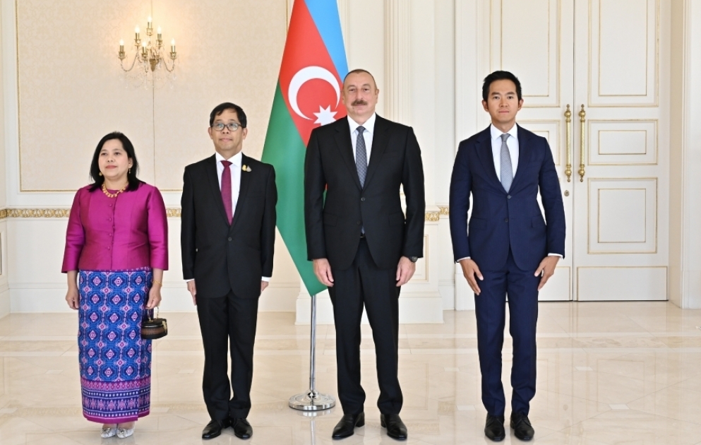 President Ilham Aliyev accepted credentials of incoming ambassador of Thailand VIDEO