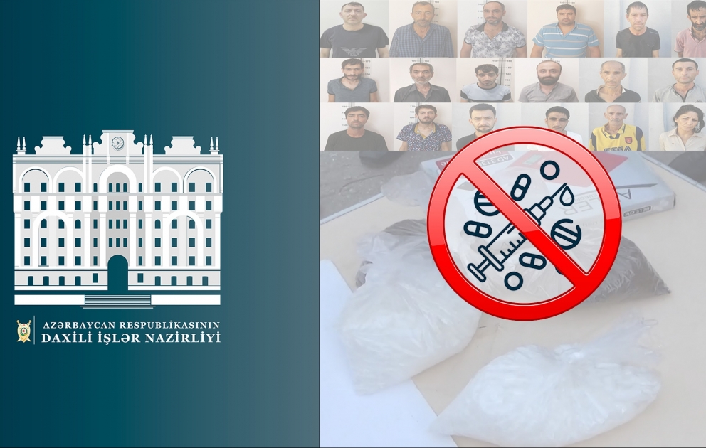 Ramana qəsəbəsində ötən gecə keçirilmiş əməliyyatlar zamanı narkotik vasitələrin satışı ilə məşğul olan doqquz nəfər tutulub VİDEO