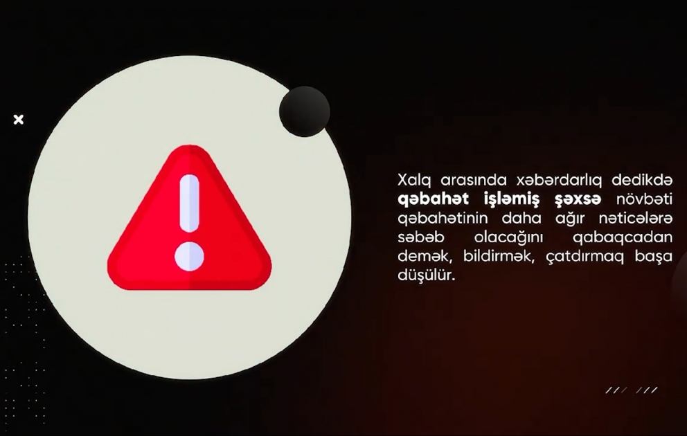 Baş Prokurorluq #maariflənək həştəqi altında növbəti videoçarxını təqdim edib VİDEO