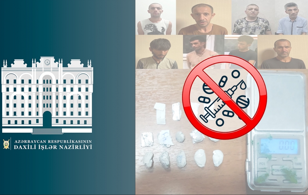 Yasamal rayonunda “Sovetski” və Qədirli küçələrində narkotik vasitələrin qanunsuz dövriyyəsi ilə məşğul olan 8 nəfər saxlanılıb VİDEO