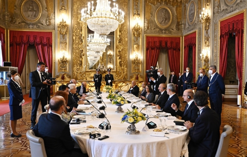 Le président Ilham Aliyev rencontre son homologue italien Sergio Mattarella à Rome VIDEO