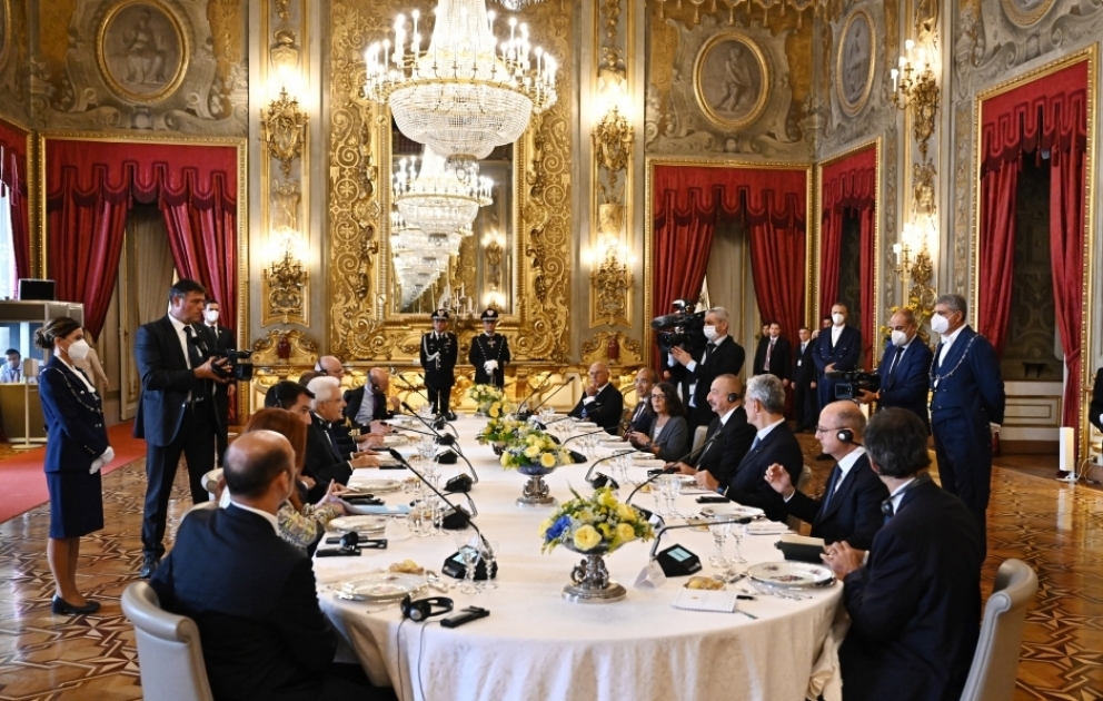 Präsidenten von Aserbaidschan und Italien treffen in Rom zusammen VIDEO