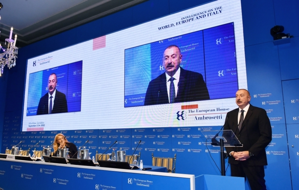 Italien: Präsident Ilham Aliyev nimmt an Forum in Cernobbio teil VIDEO