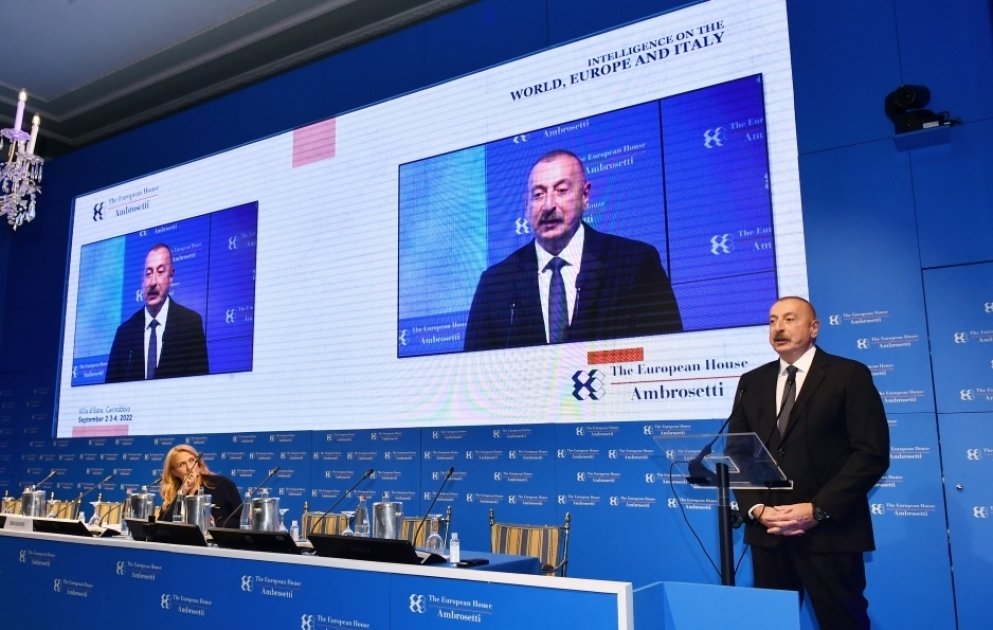 Italie : le président Ilham Aliyev participe à un forum international à Cernobbio VIDEO