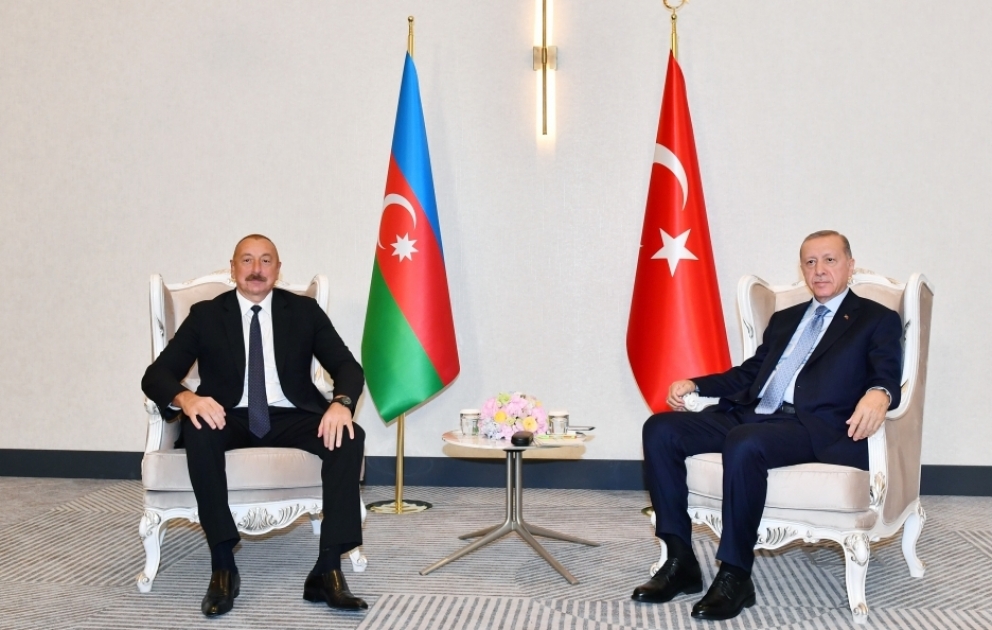 President Ilham Aliyev met with President of Turkiye Recep Tayyip Erdogan in Samarkand VIDEO