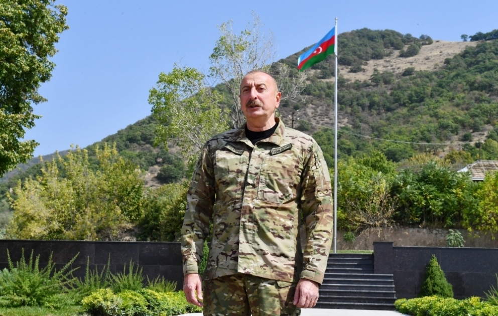Prezident İlham Əliyev: Ermənistan bir daha gördü ki, heç kimin zəngi, heç bir bəyanat bizi dayandıra bilməz VİDEO