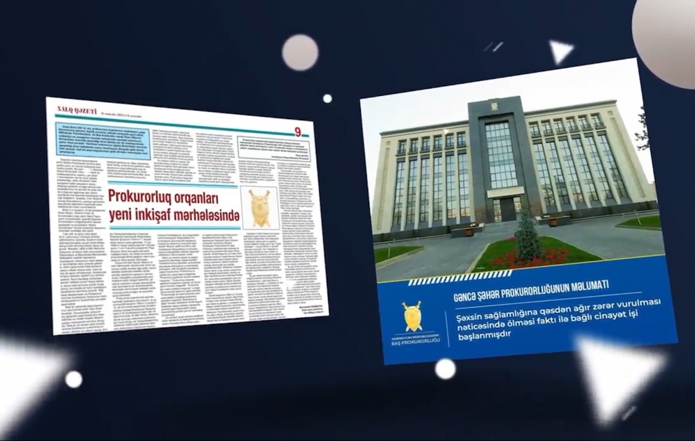 Baş Prokurorluq həftəlik icmalını təqdim edib VİDEO