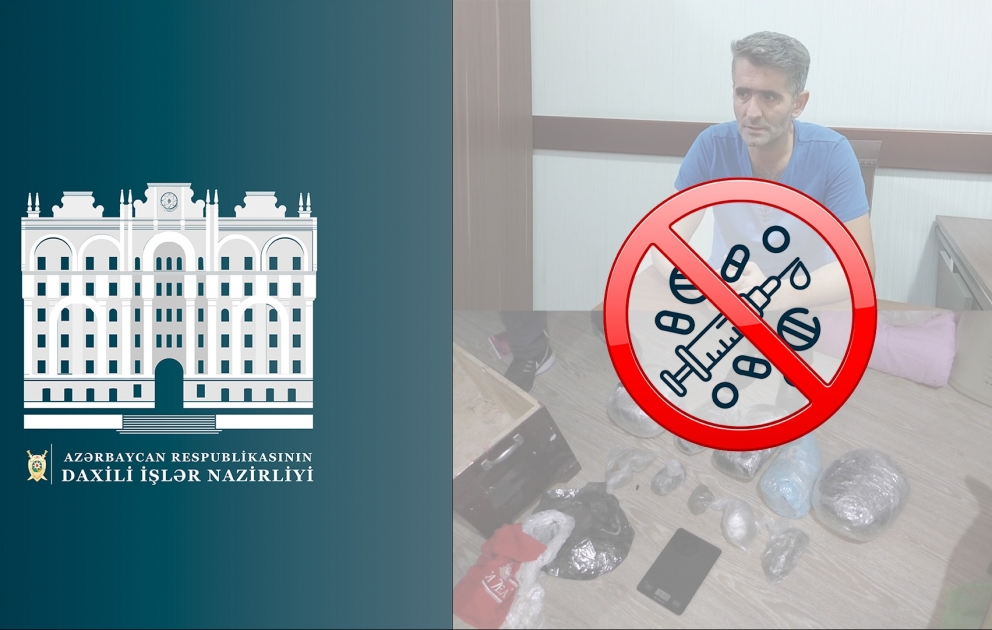 Bakıda narkotik vasitələrin satışını və paylanmasını təşkil edən İran vətəndaşında 8 kiloqram narkotik vasitə aşkarlanıb VİDEO