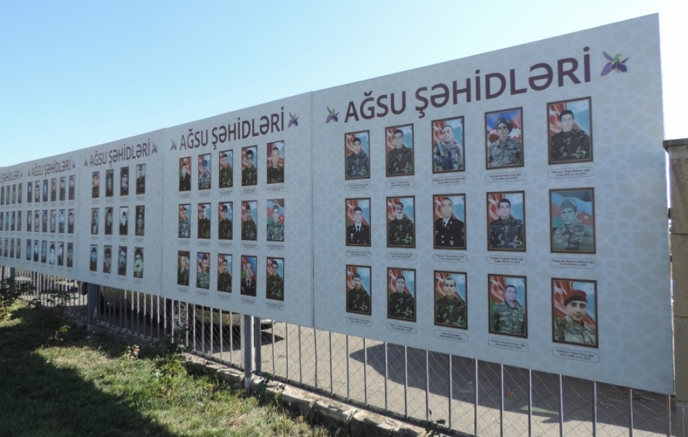 Ağsuda şəhidlərimizin xatirəsi ehtiramla anılıb VİDEO