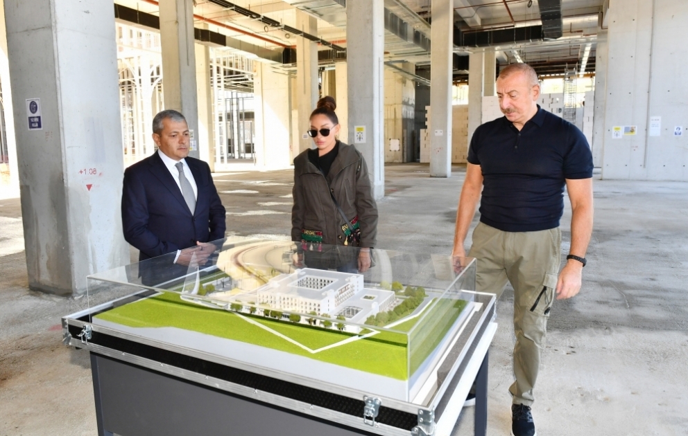 Şuşa hotel və konfrans mərkəzində tikinti işlərinin gedişi ilə tanışlıq VİDEO