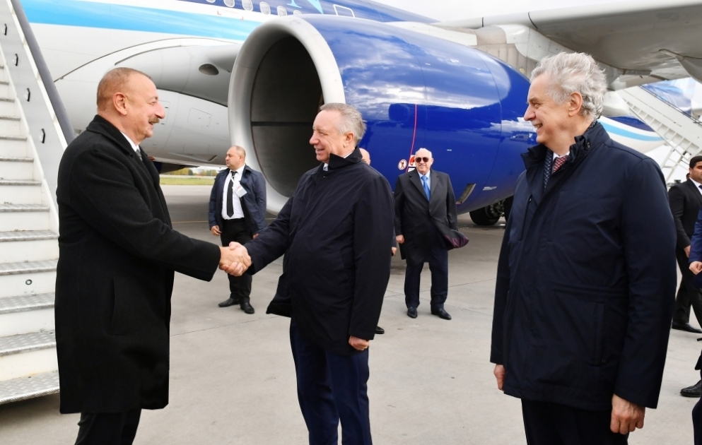 Le président azerbaïdjanais entame une visite de travail en Fédération de Russie VIDEO