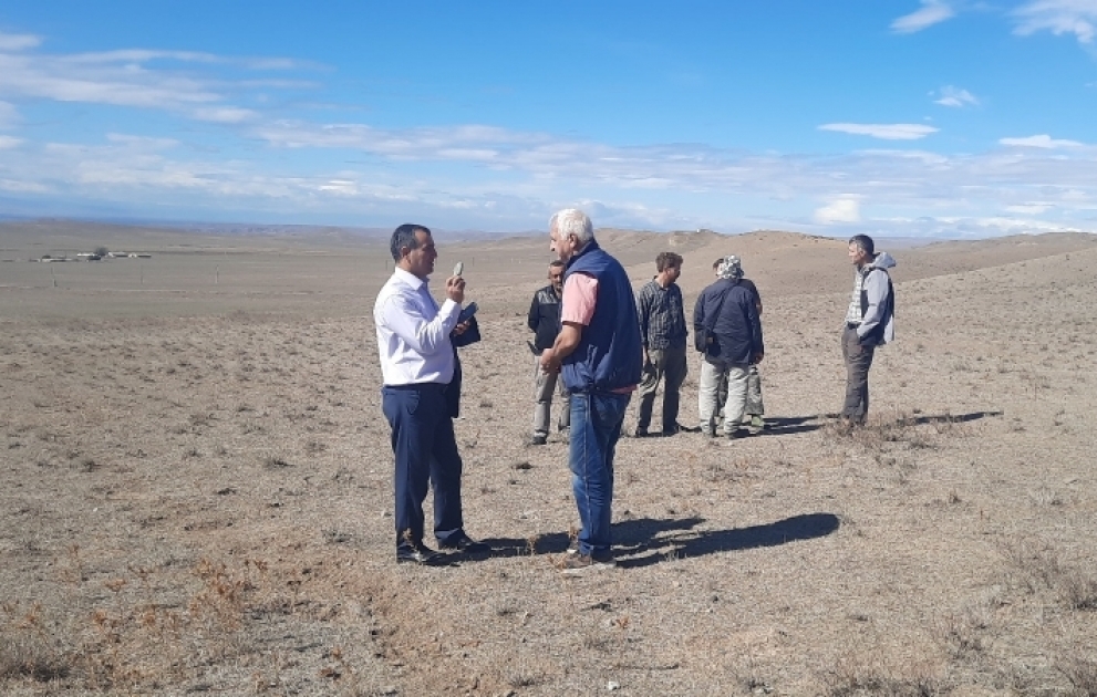 Rusiyalı alimlər Ceyrançöldə elmi-tədqiqat və kəşfiyyat işləri aparıblar - FOTO VİDEO