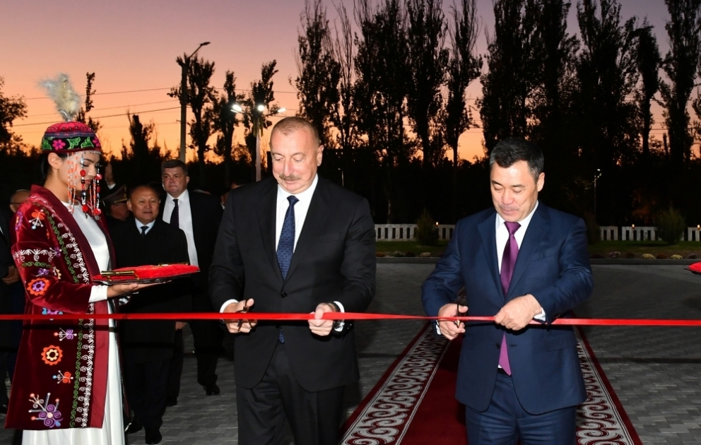 Bişkekdə Qırğızıstan-Azərbaycan Dostluq Parkı açılıb YENİLƏNİB VİDEO