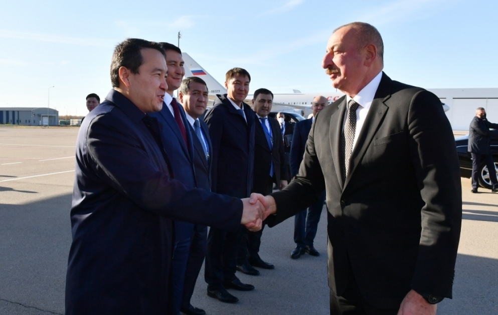 Präsident Ilham Aliyev beendet seinen Arbeitsbesuch in Kasachstan VIDEO