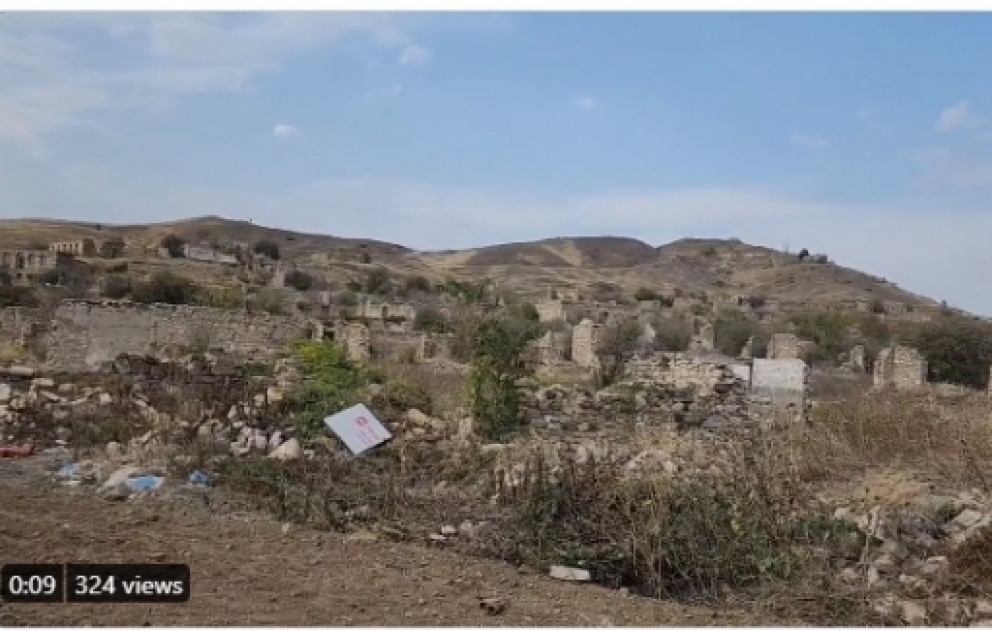 Prezidentin köməkçisi erməni vandalizminə məruz qalmış Cəbrayıldan paylaşım edib VİDEO