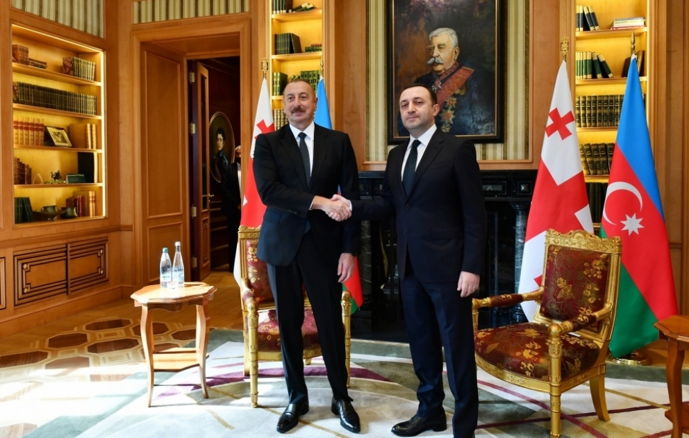 Entretien du président azerbaïdjanais avec le Premier ministre géorgien VIDEO