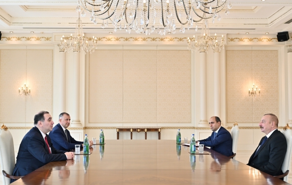 Präsident Ilham Aliyev empfängt Georgiens Minister für Bildung und Wissenschaft VIDEO