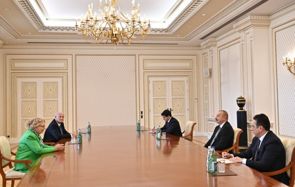 Prezident İlham Əliyev BMT-nin Cenevrədəki bölməsinin baş direktorunu qəbul edib YENİLƏNİB VİDEO