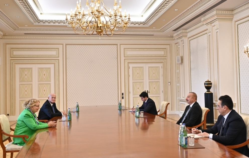 Präsident Ilham Aliyev empfängt Generaldirektorin des UN-Büros in Genf VIDEO