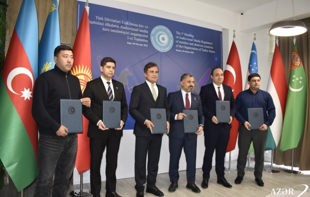Şuşada TDT ölkələrinin Audiovizual media üzrə tənzimləyici orqanlarının arasında Niyyət Bəyannaməsi imzalanıb - YENİLƏNİB VİDEO