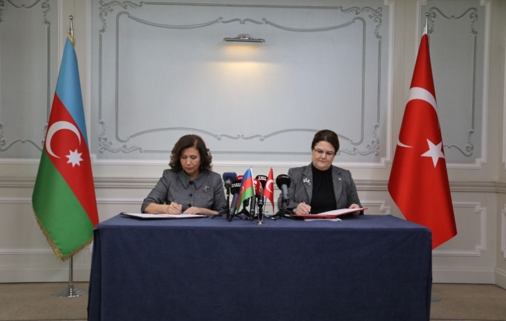 Azərbaycan və Türkiyə arasında ailə, qadın və uşaq məsələləri ilə bağlı Fəaliyyət Planı imzalanıb VİDEO