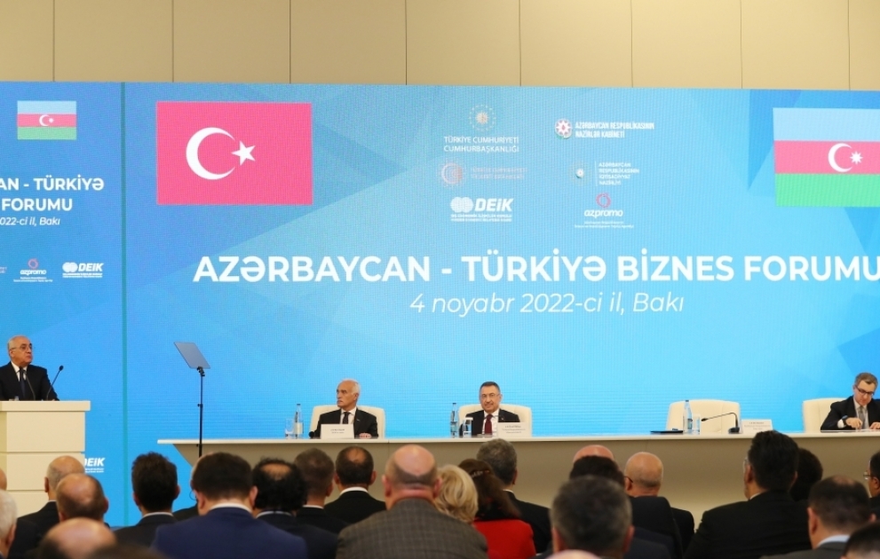 Azərbaycan-Türkiyə biznes forumu keçirilib VİDEO